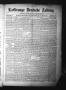 Thumbnail image of item number 1 in: 'La Grange Deutsche Zeitung. (La Grange, Tex.), Vol. 21, No. 34, Ed. 1 Thursday, April 13, 1911'.