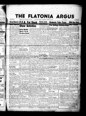 Primary view of object titled 'The Flatonia Argus (Flatonia, Tex.), Vol. 86, No. 11, Ed. 1 Thursday, March 16, 1961'.