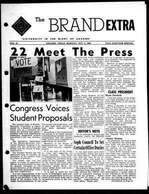 Primary view of object titled 'The Brand (Abilene, Tex.), Vol. 52, Ed. 1, Monday, October 3, 1966'.