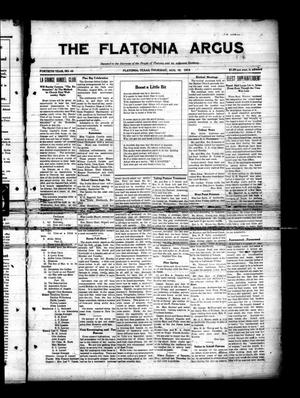 Primary view of object titled 'The Flatonia Argus (Flatonia, Tex.), Vol. 40, No. 42, Ed. 1 Thursday, August 19, 1915'.