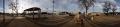 Photograph: Panoramic image of the town square in Valley View, Texas