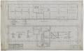 Technical Drawing: First National Bank, Olney, Texas: Footing & Second Floor Framing Pla…