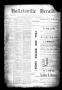 Thumbnail image of item number 1 in: 'Halletsville Herald. (Hallettsville, Tex.), Vol. 20, No. 19, Ed. 1 Thursday, February 19, 1891'.