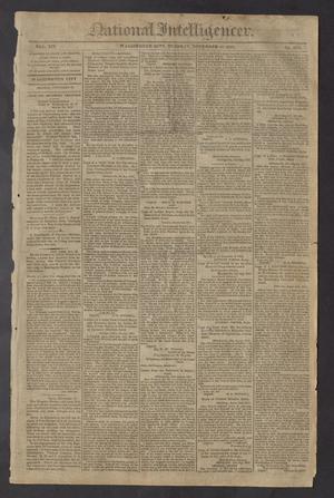 Primary view of object titled 'National Intelligencer. (Washington City [D.C.]), Vol. 14, No. 2055, Ed. 1 Tuesday, November 23, 1813'.