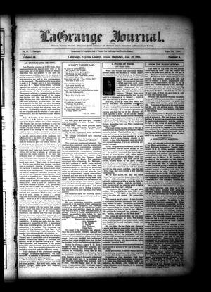 Primary view of object titled 'La Grange Journal. (La Grange, Tex.), Vol. 36, No. 4, Ed. 1 Thursday, January 28, 1915'.