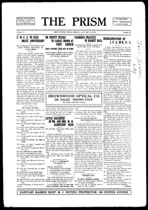 The Prism (Brownwood, Tex.), Vol. 15, No. 21, Ed. 1, Friday, January 21, 1916