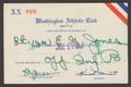 Text: [Washington Athletic Club Membership Card, July 1945]