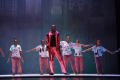 Photograph: [MJ and zombie dancers on stage]