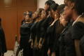 Photograph: [Members of the choir singing]