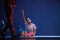 Photograph: [Stella Maris Dance Ensemble in costumes performing Kudos, 3]