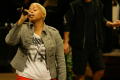 Thumbnail image of item number 1 in: '[Chrisette Michele singing on stage]'.