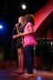 Photograph: [Kirondria Woods and Rachel Webb on stage]