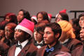 Photograph: [Choir members focusing, 2]