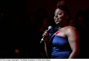 Primary view of object titled '[Ledisi singing]'.