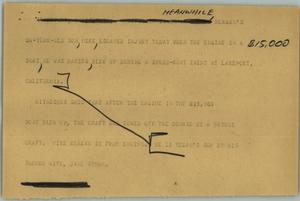 Primary view of object titled '[News Script: Boat accident]'.