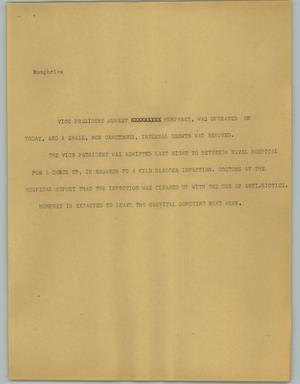 Primary view of object titled '[News Script: Humphries]'.