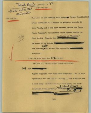 Primary view of object titled '[News Script: Moyers]'.