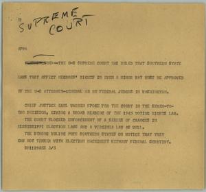 Primary view of object titled '[News Script: Civil Rights]'.