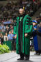 Primary view of [Faculty Members Dressed in their Regalia at Commencement Ceremony]