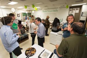 Primary view of object titled '[Campus Chat and North Texas Daily Reunion Party]'.