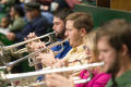Thumbnail image of item number 1 in: '[Trumpeters Performing at Commencement Ceremony]'.
