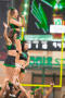 Thumbnail image of item number 1 in: '[North Texas Cheerleaders setting up A-Frame pose]'.