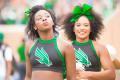 Photograph: [Two North Texas Dancers at Homecoming Game]