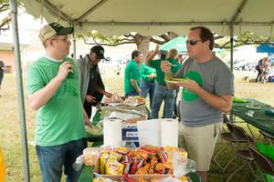 Primary view of object titled '[Barbeque at the Mean Green Village Tailgate]'.