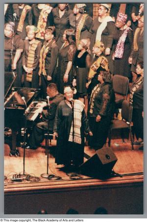 Primary view of object titled '[Black Music and the Civil Rights Movement Concert Photograph 44]'.