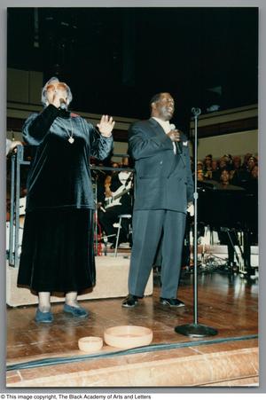 Primary view of object titled '[Black Music and the Civil Rights Movement Concert Photograph 25]'.