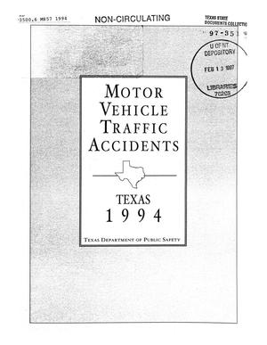 Motor Vehicle Traffic Accidents: 1994