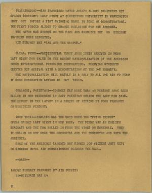 Primary view of object titled '[News Script: World news]'.