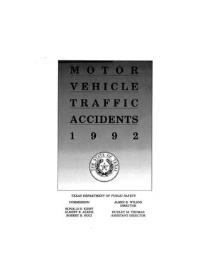 Primary view of object titled 'Motor Vehicle Traffic Accidents: 1992'.