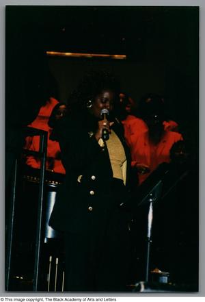 Primary view of object titled '[Black Music and the Civil Rights Movement Concert Photograph UNTA_AR0797-145-01-031]'.