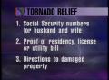 Video: [News Clip: Relief center]