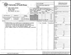 Primary view of object titled '[NTIEVA invoice for the Amon Carter Museum]'.