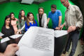 Primary view of [North Texas TV Spanish broadcast students]