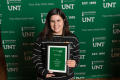 Primary view of [Elvia Limón recognized for being an Outstanding Graduate Student]