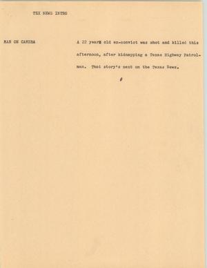 Primary view of object titled '[News Script: Tex News Intro]'.