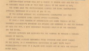 Primary view of object titled '[News Script: Voters]'.