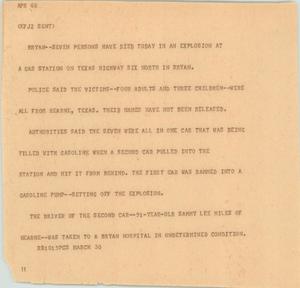 Primary view of object titled '[News Script: Bryan]'.