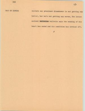 Primary view of object titled '[News Script: Ike]'.