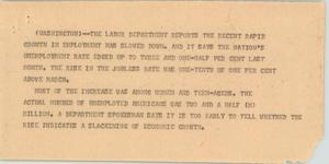 Primary view of object titled '[News Script: Employment]'.