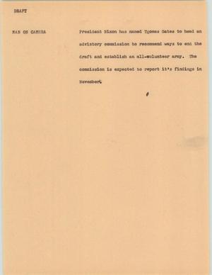 Primary view of object titled '[News Script: Draft]'.