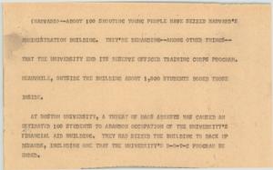 Primary view of object titled '[News Script: Reserve Officer Training Corps Program]'.