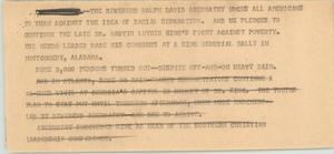 Primary view of object titled '[News Script: Abernathy]'.