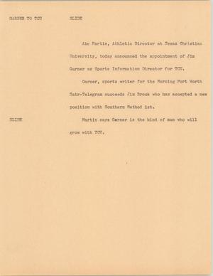 Primary view of object titled '[News Script: Slide]'.