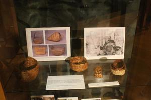 Primary view of object titled '[Exhibit about weaving baskets]'.