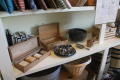 Thumbnail image of item number 1 in: '[Exhibit shelf at Oregon Trail center]'.