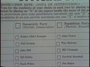Primary view of [News Clip: Ballot]